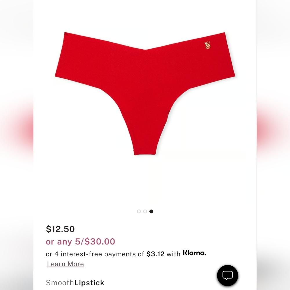 Bundle of VS size small No Show thongs